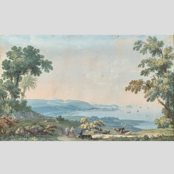 "Вид на Неаполь со стороны Подсуоло", XIX век